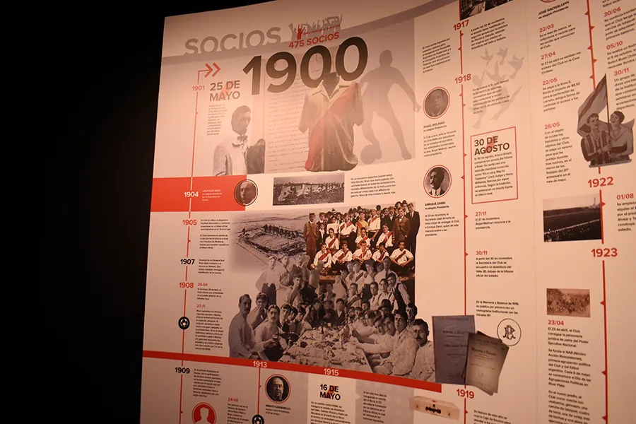 Muro historia club Museo River