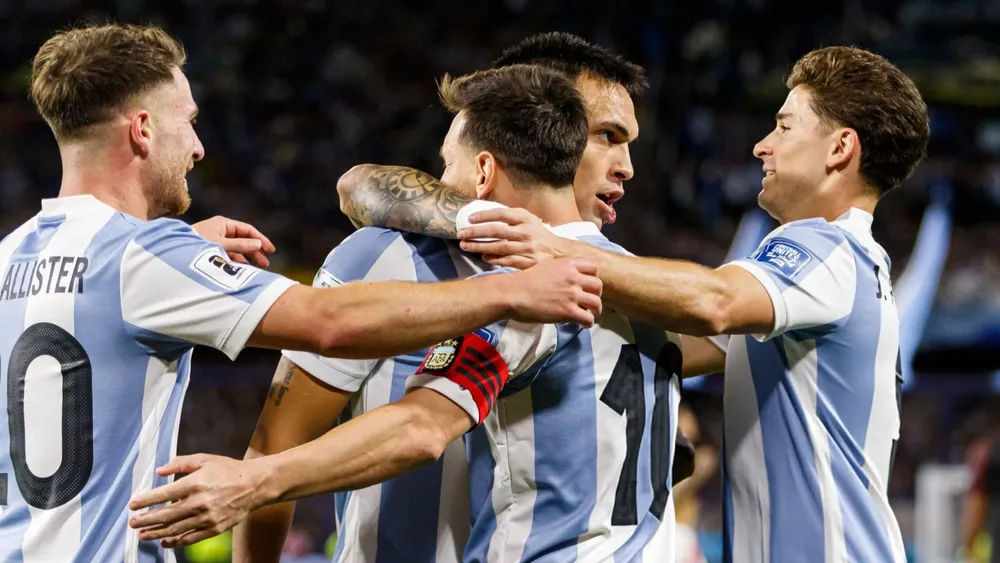Equipo Selección Argentina abrazo festejo gol formación  (Foto: Getty Images)
