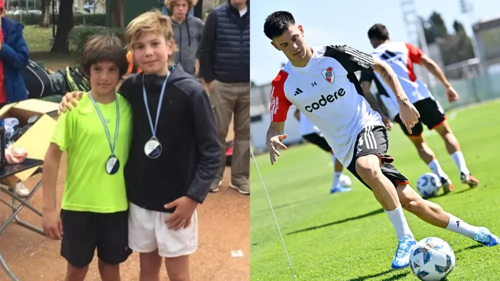 Franco Mastantuono pasado tenista ahora futbolista