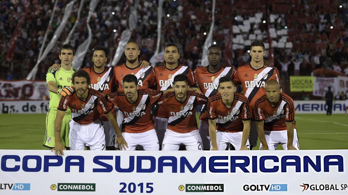 Formación River vs. Huracán Copa Sudamericana 2015 (Foto: Getty Images)