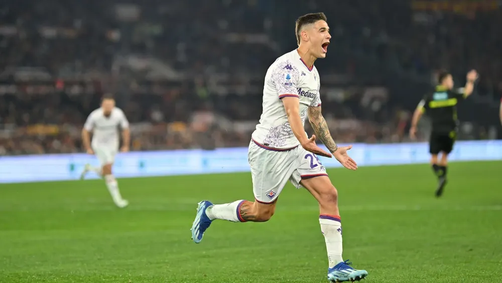 Gol Lucas Martínez Quarta Fiorentina Roma 2023 (Foto: Getty)