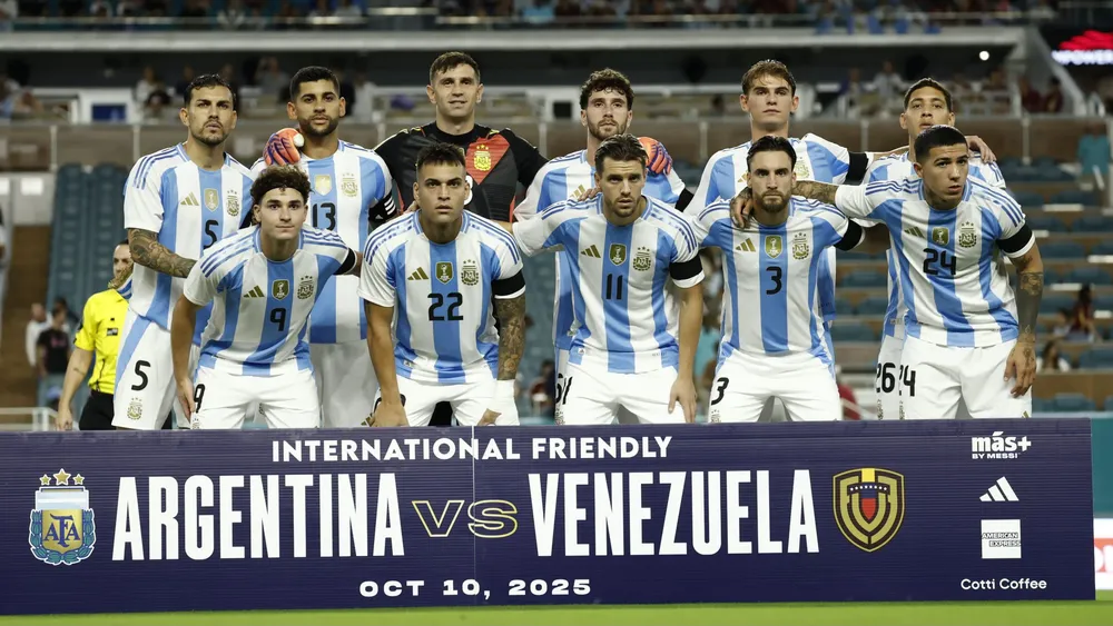 Formación selección Argentina amistoso Venezuela  (Foto: Selección Argentina)
