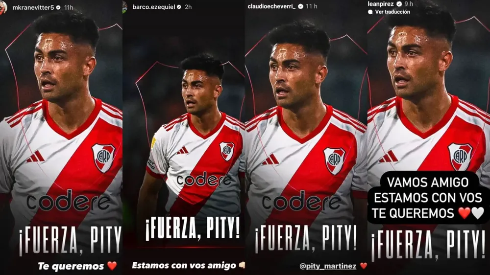 Posteos compañeros Pity Martínez River