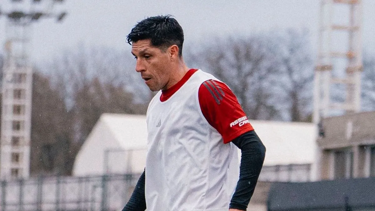 Enzo Pérez Entrenamiento (Foto: River Plate)
