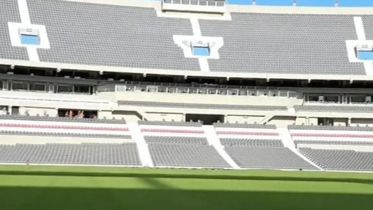 Césped estadio monumental River Belgrano (Foto: Obras River)