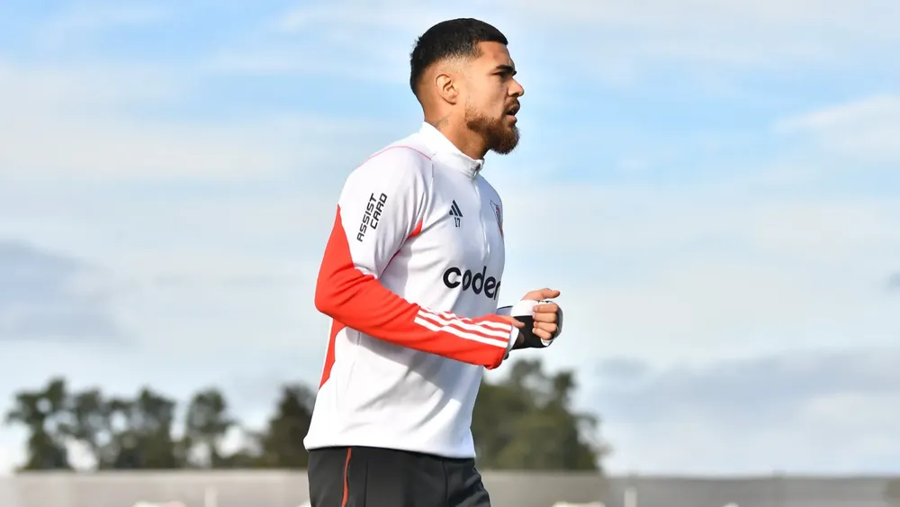 Paulo Díaz entrenamiento River Ezeiza