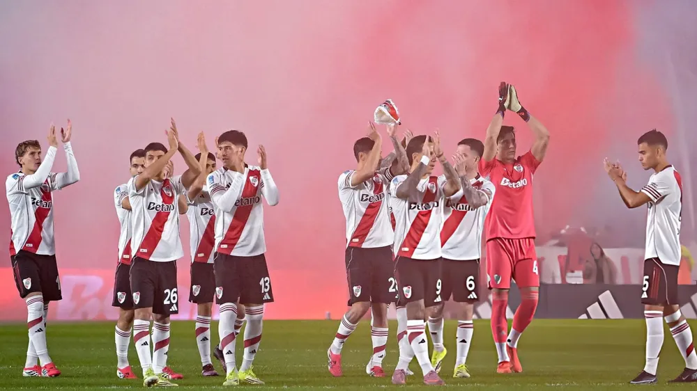 Equipo jugadores River Monumental  (Foto: Getty Images)