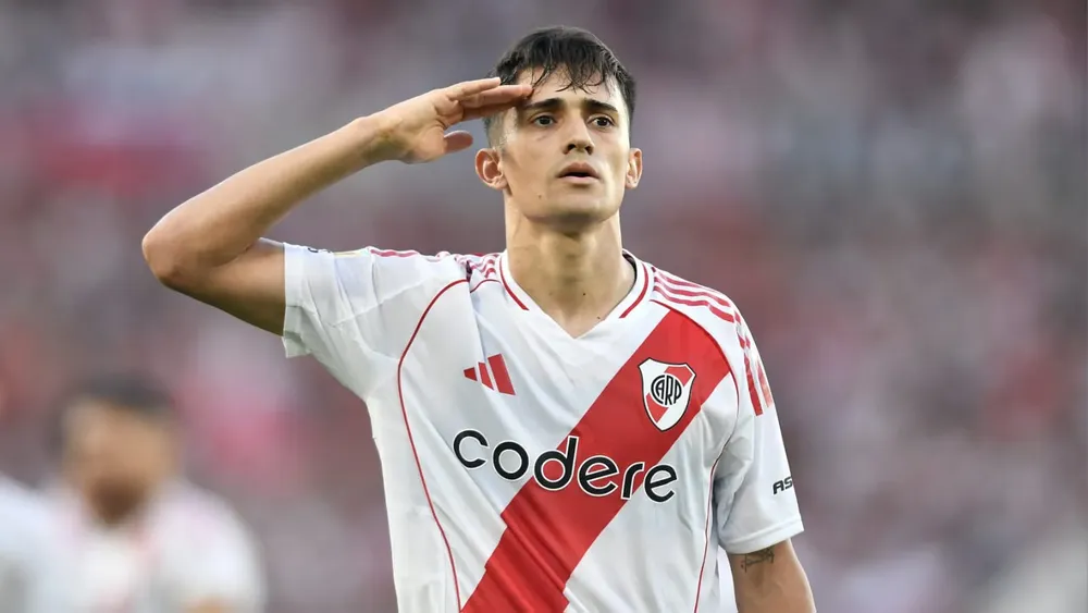 Festejo gol Pablo Solari River (Foto: River Plate)