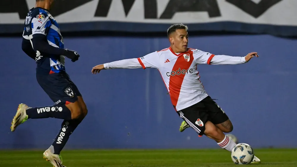 Esequiel Barco amistoso pretemporada 2024 Rayados (Foto: River Plate)