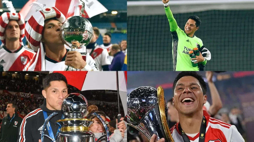 Enzo Pérez trofeos River (Fotos: River Plate)