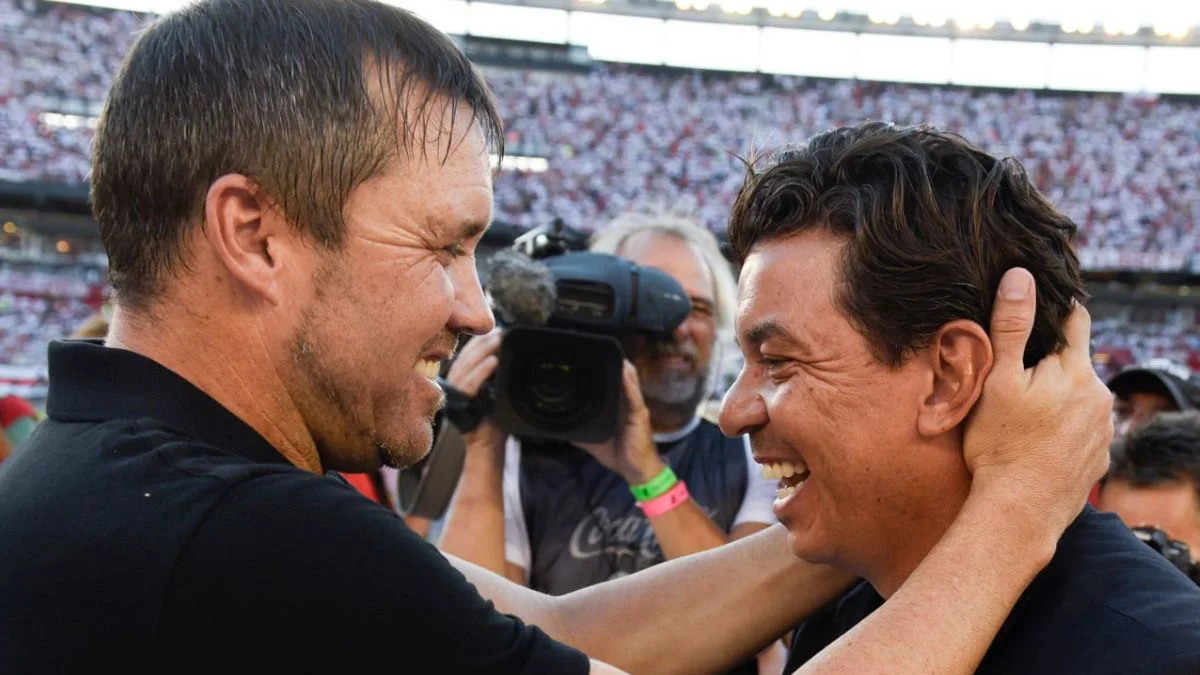 Coudet y Gallardo. (Foto: Getty Images)