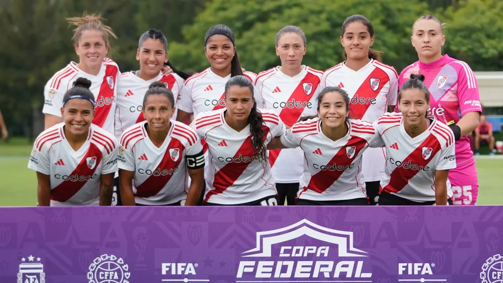 Formación equipo Femenino River Federal Copa (Foto: River Plate)