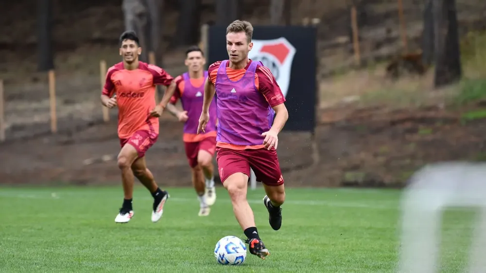 Giuliano Galoppo entrenamiento River (Foto: River Plate)