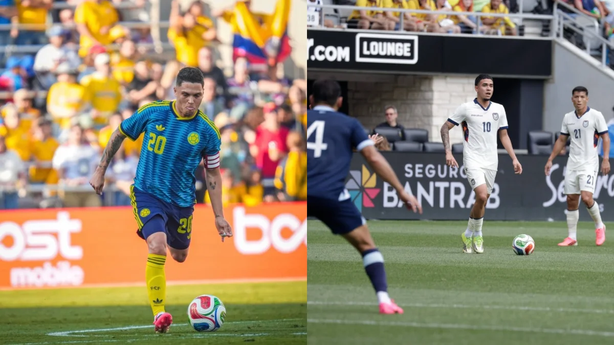 Juan Fernando Quintero y Kendry Paez