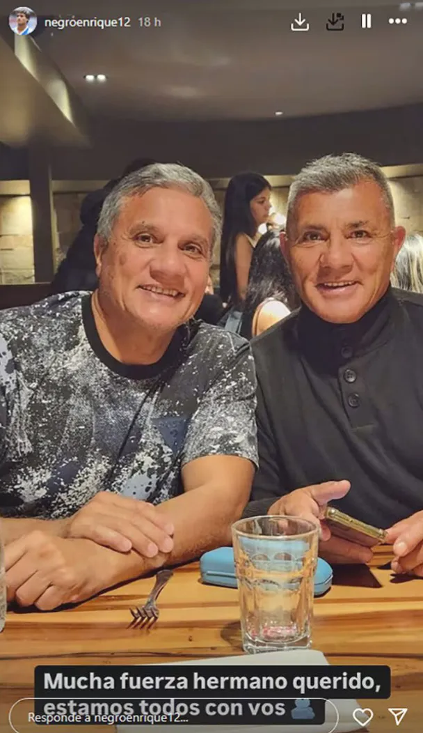 Carlos Loco Enrique Negro internado posteo redes Carlos Loco Enrique Negro internado posteo redes