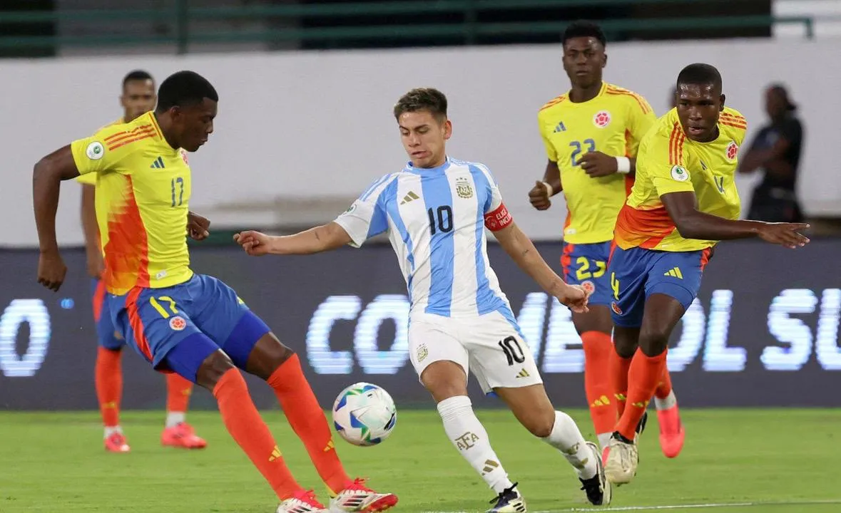 Claudio Echeverri Selección sub-20 vs Colombia