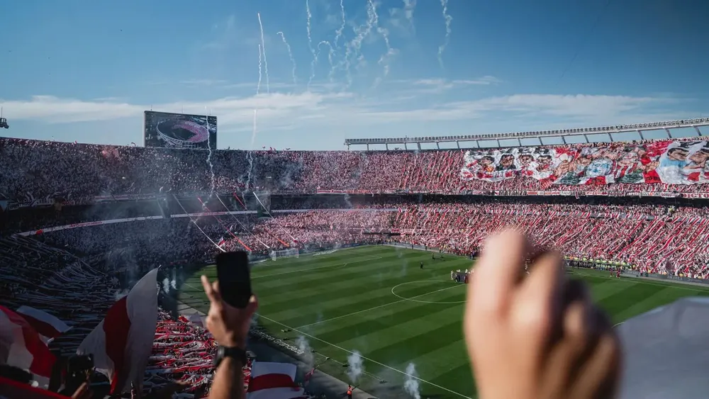 Estadio Monumental día River Boca Superclásico