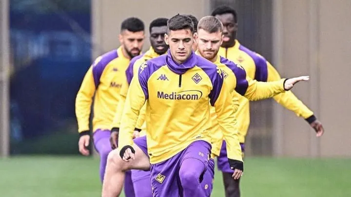 Lucas Martínez Quarta Lucas Beltrán entrenamiento Fiorentina
