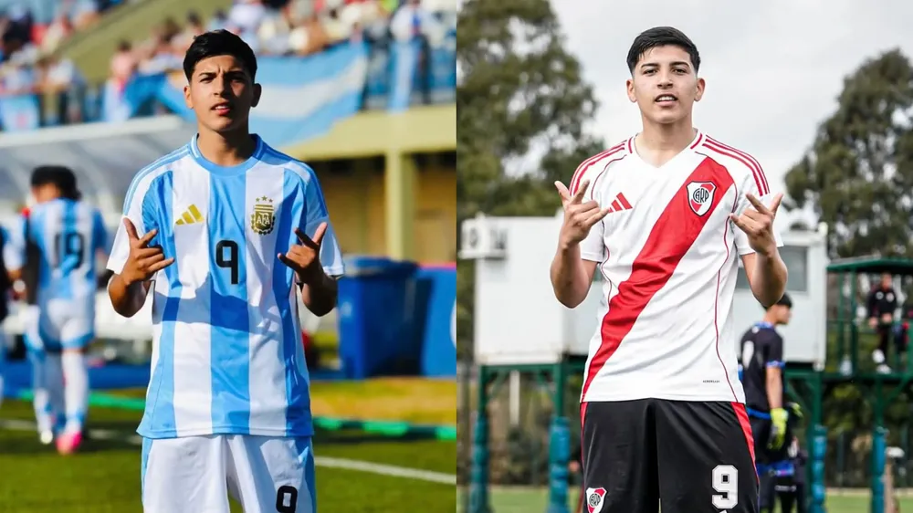 Bruno Cabral inferiores River goleador Selección Sub 15 Argentina