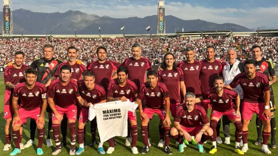 Equipo Leyendas River Senior Salas Ortega Ponzio Barovero Chile