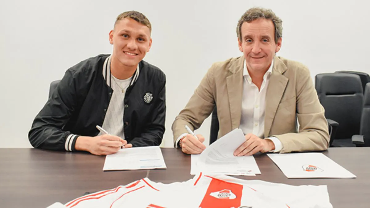 Lucas Lavagnino renovó su contrato con River