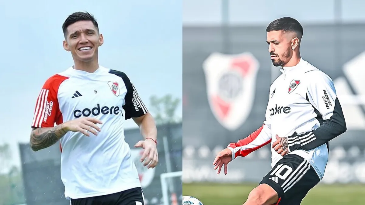 Matías Kranevitter Manuel Lanzini entrenamiento River Camp (Fotos: River Plate)