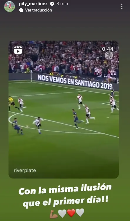 Historia mensaje Pity Martínez vuelta a concentrar River Historia mensaje Pity Martínez vuelta a concentrar River