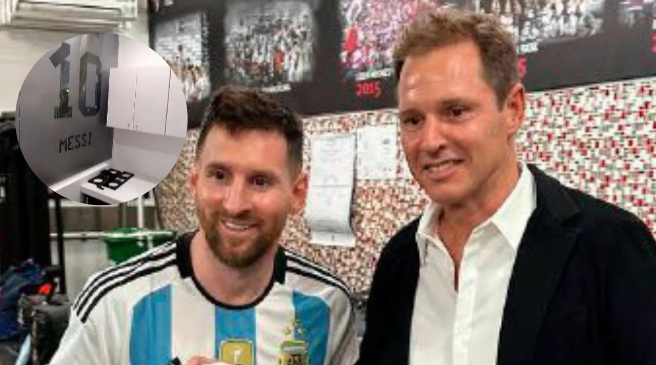 Lionel Messi palco Monumental Brito River