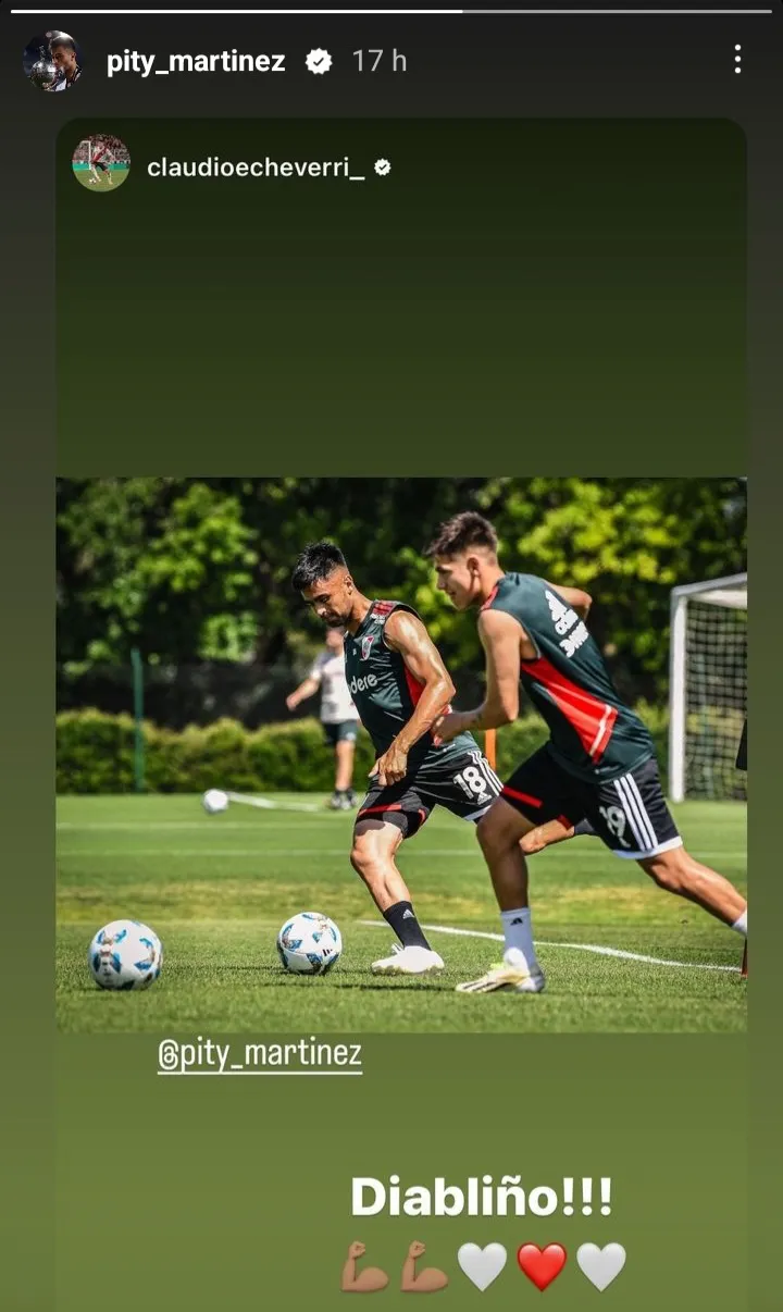 Nuevo apodo Pity Martínez Diablito Echeverri River
