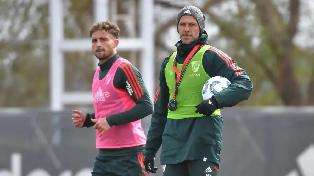 Sebastián Boselli Martín Demichelis Entrenamiento River