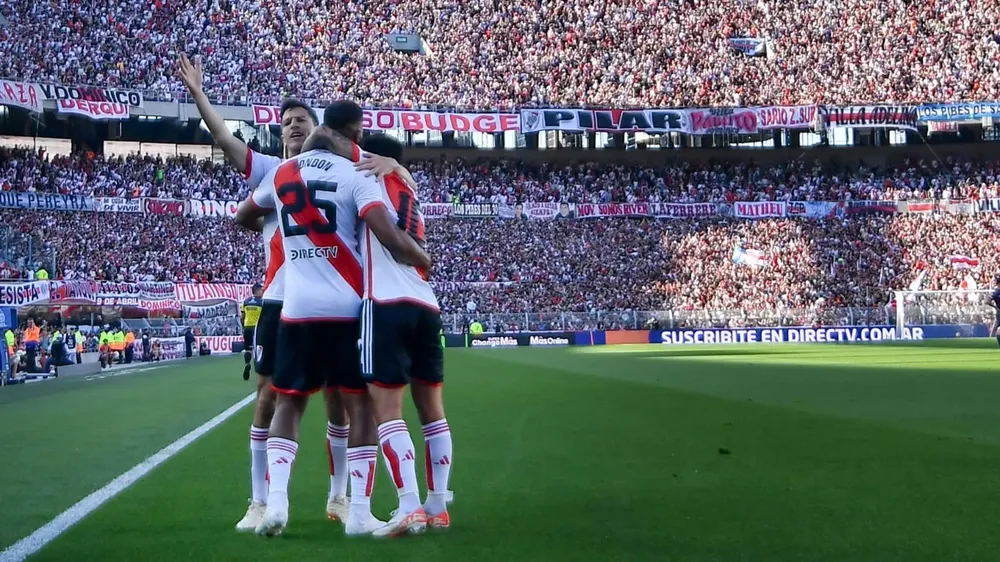 Festejo gol equipo River Talleres Monumental (Foto: River Plate)
