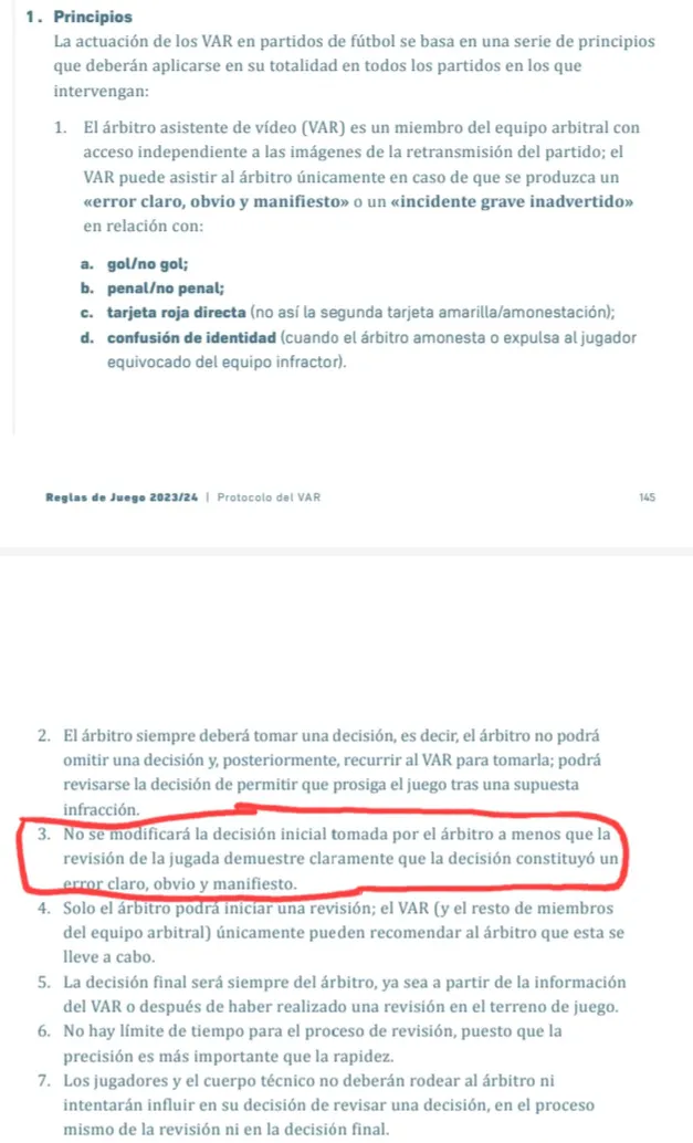 Artículo 3 protocolo VAR IFAB