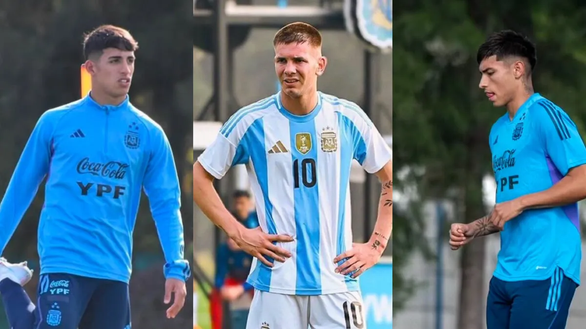 Agustín Obregón Franco Mastantuono Agustín Ruberto Selección Argentina