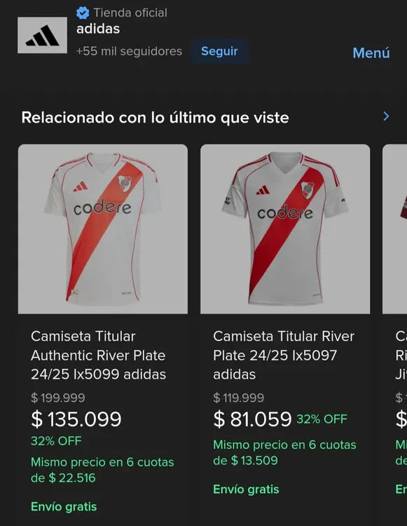 Ofertas ropa indumentaria River Adidas oficial mercado libre