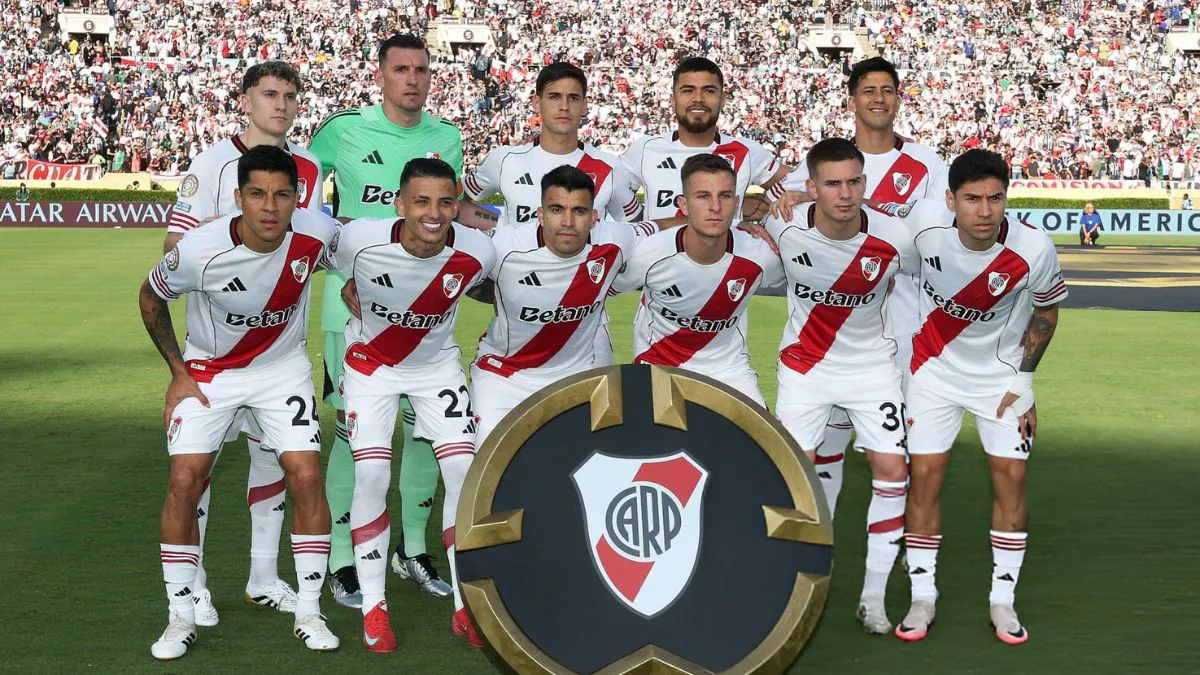 Formación jugadores River Rayados Monterrey (Foto Getty Images)
