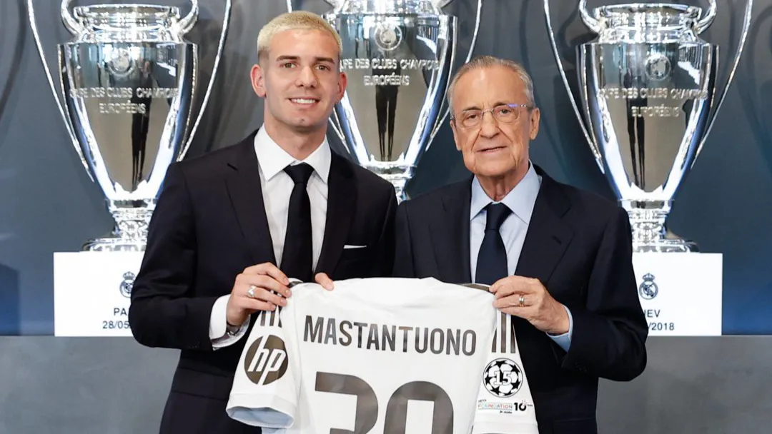 Mastantuono presentación Real Madrid