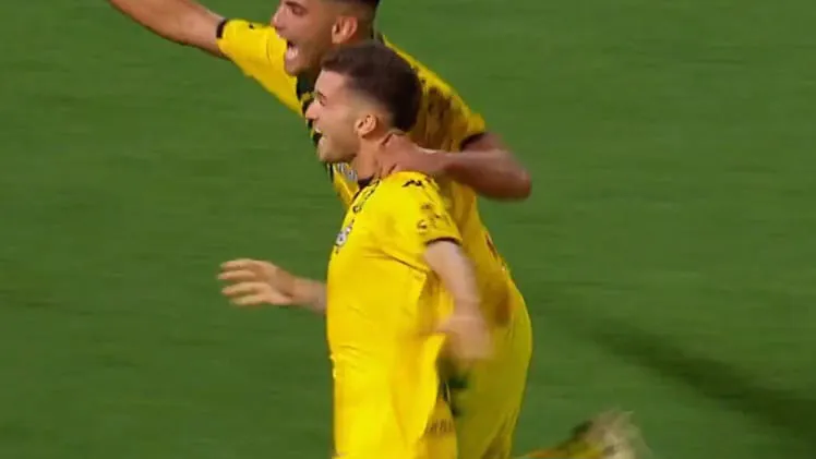Tiago Serrago Aldosivi Boca debut (Foto: captura transmisión TNT Sports)