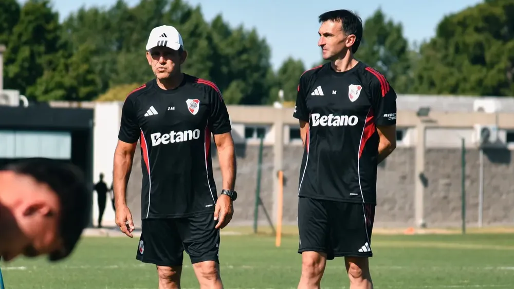 Tato Montes Marcelo Barovero River entrenamiento (Foto: River Plate)