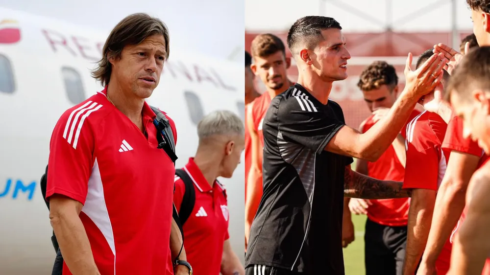 Matías Almeyda Erik Lamela Sevilla (Fotos: Sevilla)