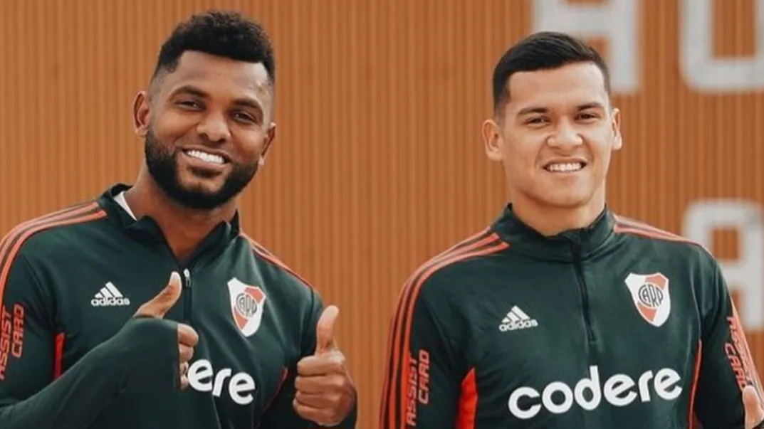 Miguel Borja Andrés Herrera entrenamiento River