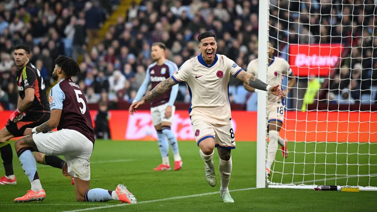 Gol Enzo Fernández Chelsea Aston Villa (1)
