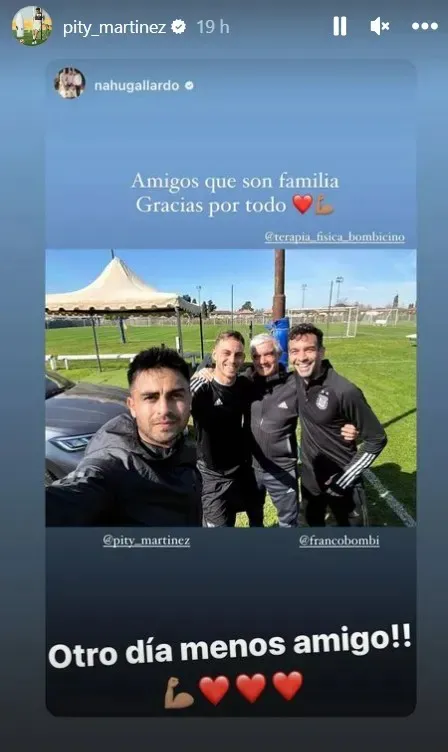 Al Pity Martínez lo visitó un ex River
