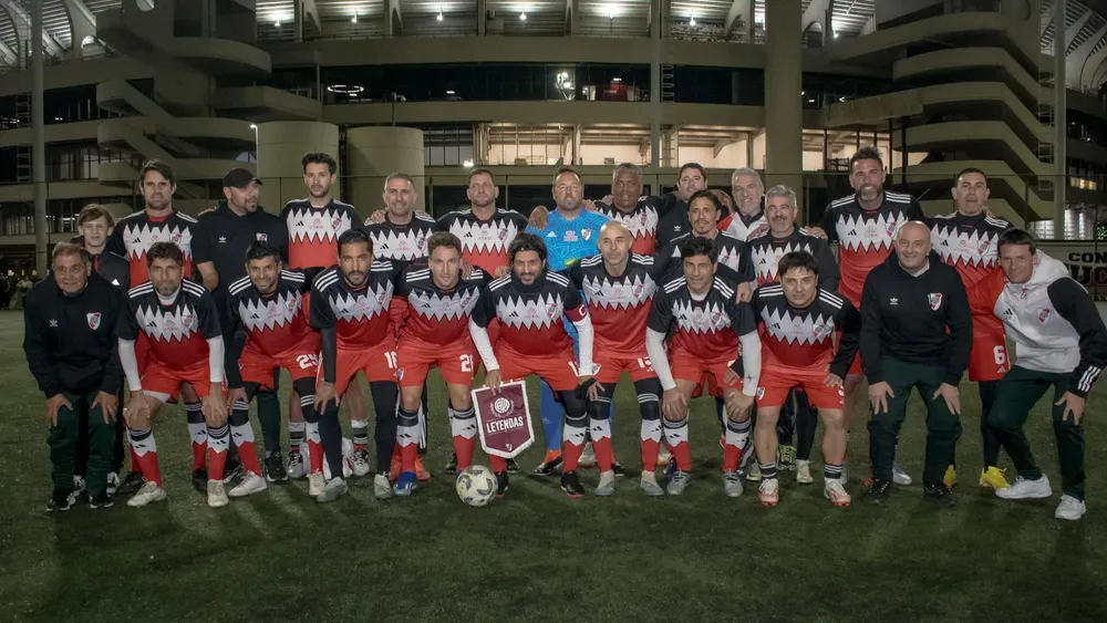 Equipo formación Fútbol Senior Leyendas River Chori Ortega