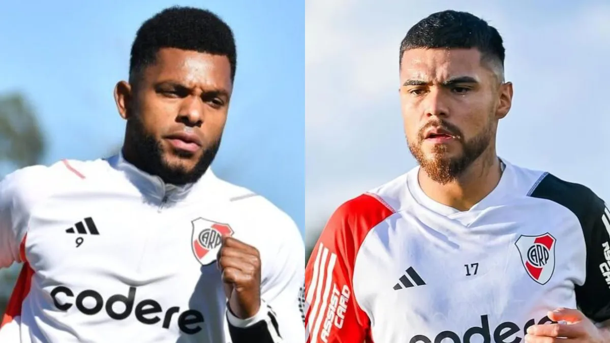 Miguel Borja Paulo Díaz Entrenamiento River