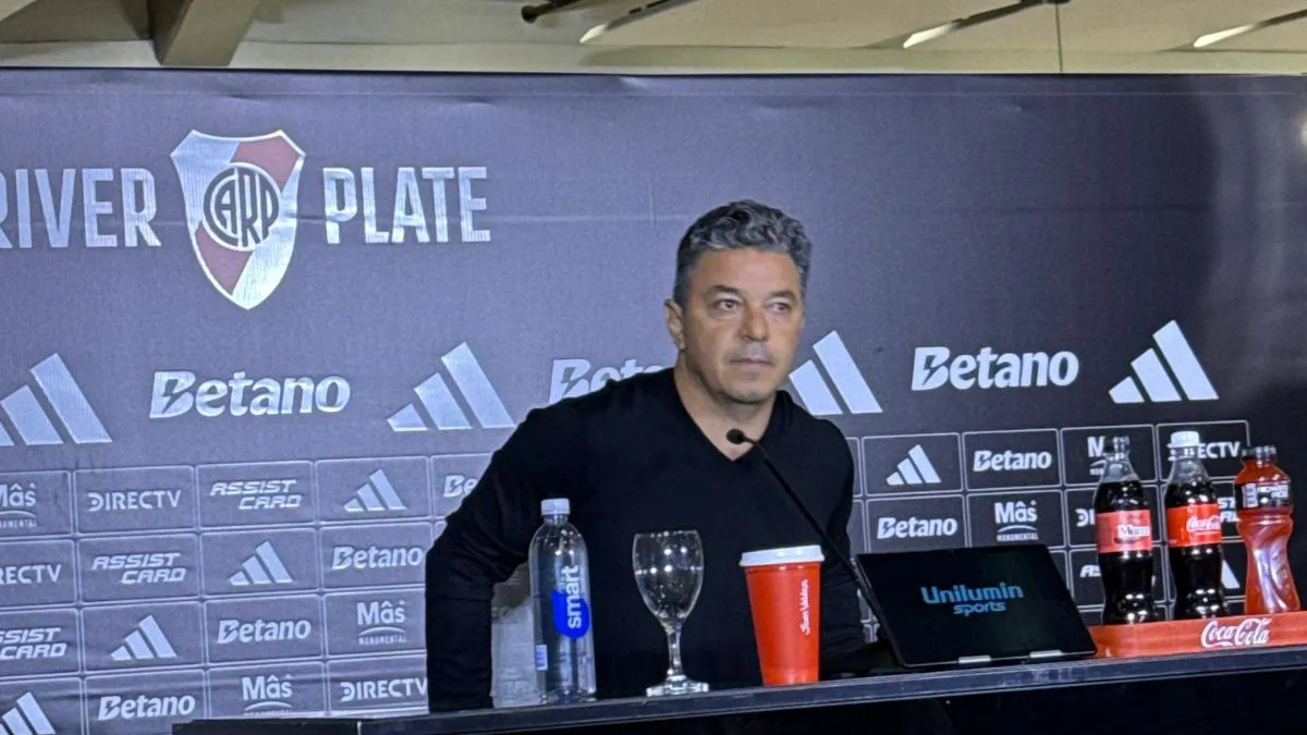 Marcelo Gallardo en conferencia de prensa