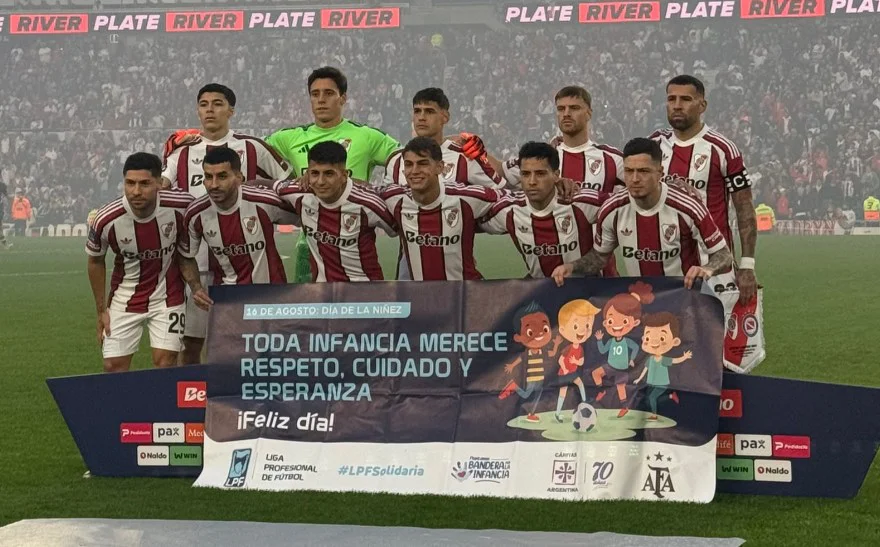 formación River Plate vs Argentinos Juniors