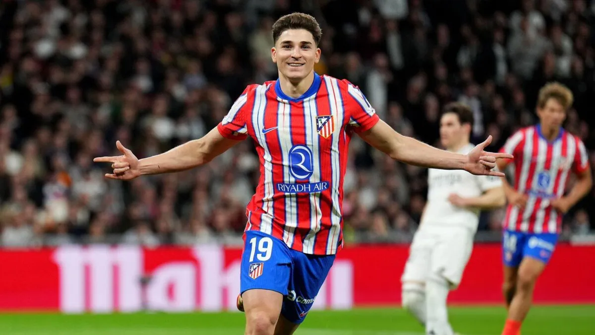 Gol Julián Álvarez Atlético Madrid Real Madrid (1)