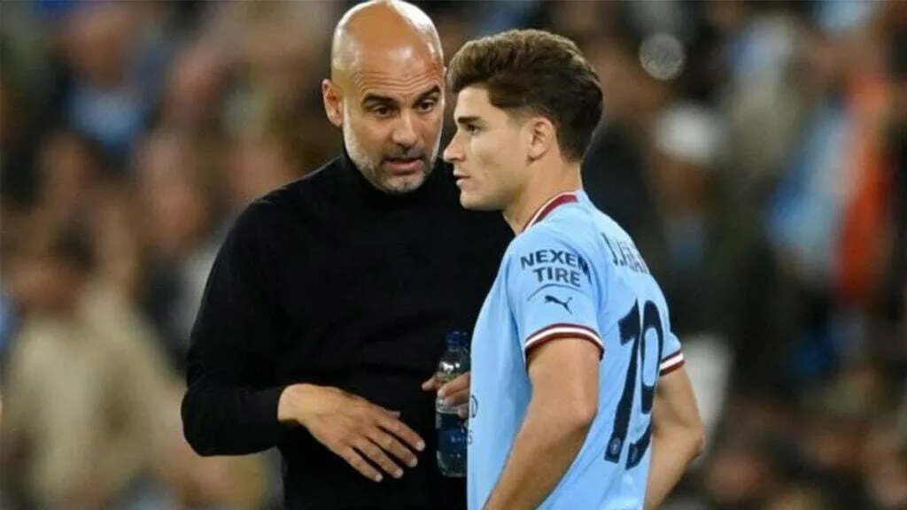 Guardiola elogió a Julián Álvarez tras su gran partido