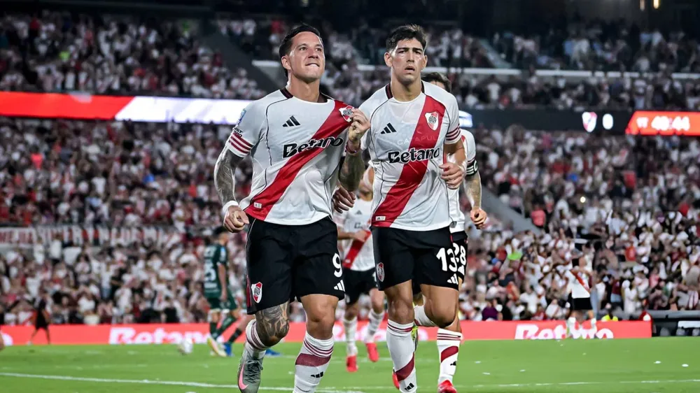 Sebastián Driussi River Lautaro River festejo gol Monumental (Foto: Getty Images)