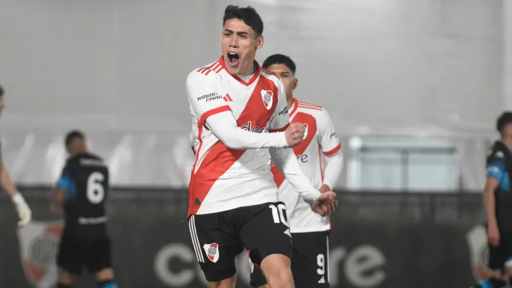 Santiago Lencina grito gol River Racing Reserva